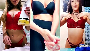 Steamy solo with a seductive babe