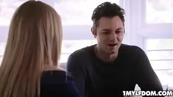 Rachael Cavalli lets the stud fuck her tight milf pussy as she submits to him