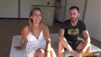 Horny MILF Sonia fucks a young dude under her husband's permission