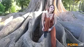 Amazing Malafalda is not afraid of PUBLIC BLOWJOBS and super-hard sex!!