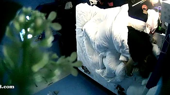 Real amateur teen fucks while babes watch