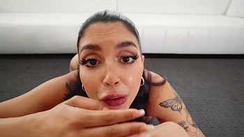 Mick Blue fucks tattooed latina Vanessa Sky in pov lingerie scene