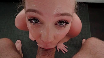 Makeup artist Mick Blue fucked gorgeous blondie Chloe Rose with peaches.