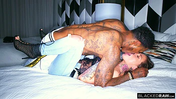 Hot interracial action with Karmen Karma and Jason Luv