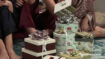 Three Hot Lesbians Experimenting Anally With Sex Toys