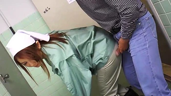 Daring Japanese Housekeeper Sucks & Fucks in Theater Room