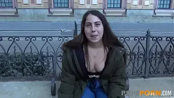 She looks shy... But she's really a LIONESS!! Anabel gives us her TIGHT ASS