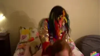 Mia Dior Getting Her Pussy Punished by Gibby The Clown
