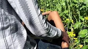 Desi MILF Ritu Outdoor Romance with Jamai in Mustard Field - Village Public Sex