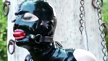 Latex: Blowjob, Big Tits  Brunette Porn