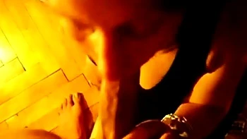 Mature French Amateur Gives a Blowjob on Christmas