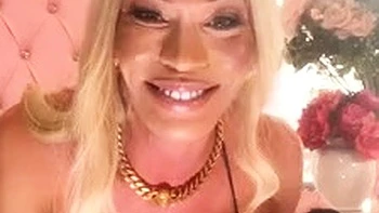 Glam Mia Isabella Close Up With TS Friend