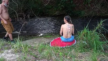 Waterfall Sex with Stranger - Outdoor Blowjob & Eating Pussy in Jungle 4K