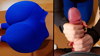 German amateur yoga girl with perfect big ass takes backshots and massive cumshot on her huge booty