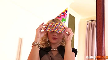 Hungarian Babe Celebrates In Sexy High Heels