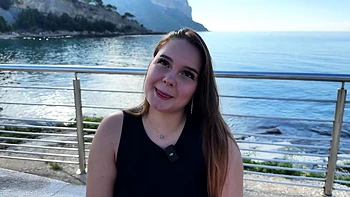 Mexicana blowjob with her big boobs