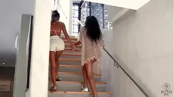 Asian beauty Putri Cinta shows off hard round tits in Sparks Fly film