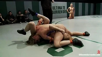 Blonde vs Brunette Lesbian Wrestling: Anal Fingering & Facesitting Domination - Semi-Finals Round 2 HD