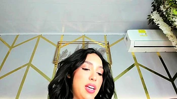 Chubby Brunette Big Boobs Dildo Masturbation