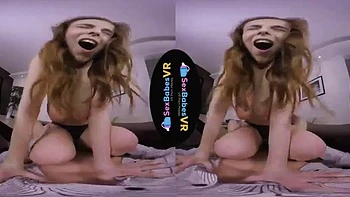 Jill VR bläst und reitet Doggy und Missionar