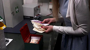 Boss Catches Teen Employee - Punishes Her With Hard Blowjob & Fucking