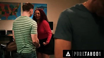 Kiki Daire Spitroasted by Students - Teacher Blackmailed for Affair - Big Tits MILF DP