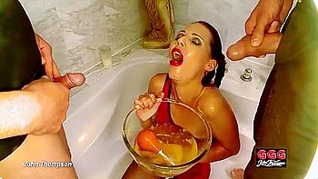 Amateur Blonde Milf Bukkake and Fetish Fun