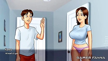 Car Toon In The Paradise Fucking - Kanna Slides His Cock Into The Pussy For The First Time