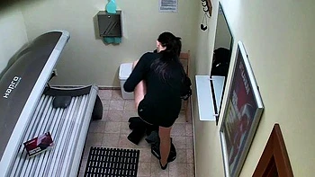 Chubby Japanese Teen Caught Solo on Hidden Cam