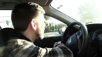 Hardcore anal and blowjobs in rough Grooby car fuck
