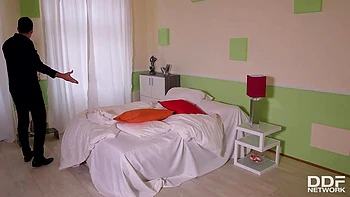 Petite Maid's Tiny Ass Stuffed with Huge Cock