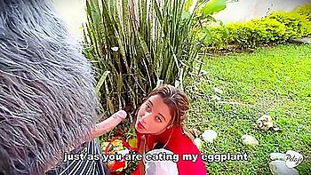 Colombian Blonde Latina Fucks Outdoors With Huge Cock