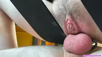 Step sister rides me on sex chair after school