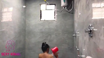 Sexy Komal Indian Bhabhi Bathes - Homemade Doggy & Cumshot in 4K