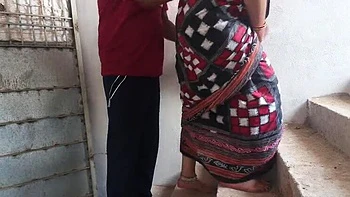 Bengali Bhabhi Sona Fucked Hard Doggy Style on Stairs with Big Natural Tits