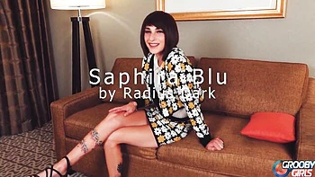 Grooby Girls: Petite Shemale with Big Cock and Hardcore Handjob