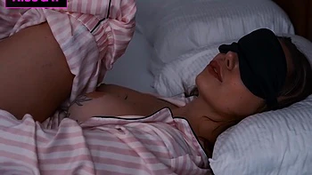 Oops... Stepson Cums Inside In Blindfolded Stepmom While Husband Showering At Next Door!