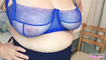 Homemade Cheating Wife with Big Natural Tits - Mature MILF and Aunt Take a Big Cock