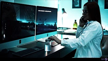 Mind control sex video with temperament Clemence Audiard and Milan Cheek from Parasited