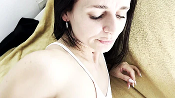 Amateur Brunette Kate Rich Takes First Time Anal in Doggy Style - POV Creampie Fuck