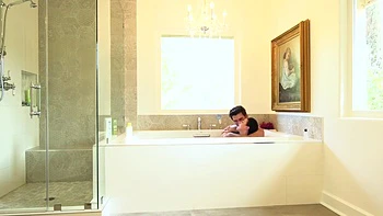 Seduces Man In Black Lingerie And Nylons