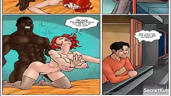 Annabelle's New Life pt. 4 - Married Woman Cheats on her little Dick Husband With Five Big Dick Black Men || Cuckold Cartoon Comic