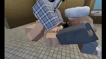 Submissive teacher gets fucked by students (roblox porn)