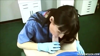 Angie Noir In Horny Nurse Mrs Niore Sucks Stepsons Friends Dick Until He Explodes