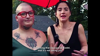 Лесбийская оргия в группе - первая LGBTQ съемка в 4K