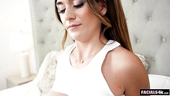 Gorgeous FMM fuck with a stunning busty beauty Aubry Babcock