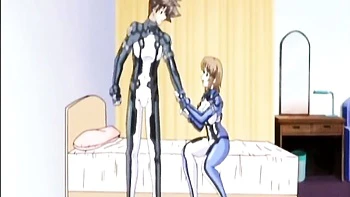 Big-tit anime babe fucked with sloppy blowjob
