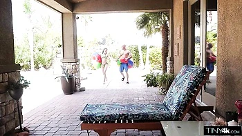 Graceful Rose mince baisée en plein air