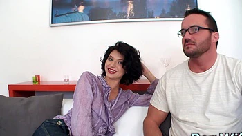 Wife Lina Arian fucked hard right beside her husband