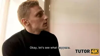 TUTOR4K. Sex with the Russian tutor is a good way for stud to boost mood